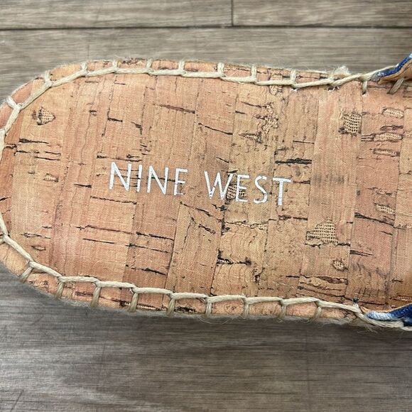 Nine West Blue And White Sandals - Picture 3 of 7